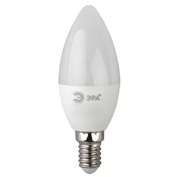 Лампа светодиодная ЭРА E14 7W 4000K матовая LED B35-7W-840-E14