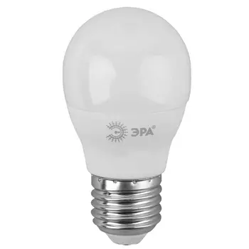 Лампа светодиодная ЭРА E27 11W 2700K матовая LED P45-11W-827-E27