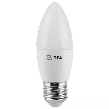 Лампа светодиодная ЭРА E27 7W 2700K матовая LED B35-7W-827-E27