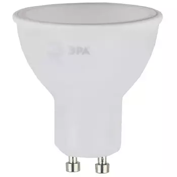 Лампа светодиодная ЭРА GU10 6W 4000K матовая LED MR16-6W-840-GU10