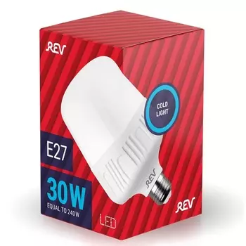 Лампа светодиодная REV T100 E27 30W 6500K PowerMax холодный белый свет цилиндр 32417 1