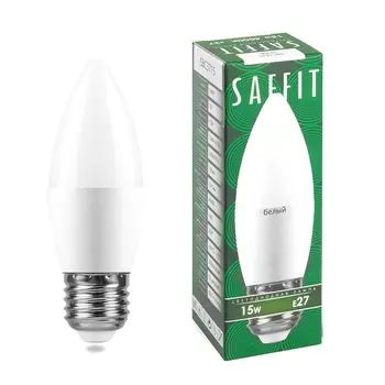 Лампа светодиодная Saffit E27 15W 4000K матовая SBC3715 55206 /55206