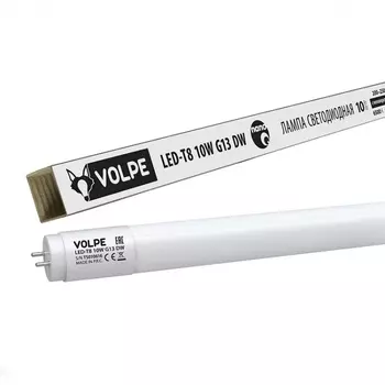 Лампа светодиодная (UL-00001455) G13 10W 6500K трубчатая матовая LED-T8-10W/DW/G13/FR/FIX/N