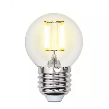 Лампа светодиодная (UL-00002208) E27 6W 4000K шар прозрачный LED-G45-6W/NW/E27/CL GLA01TR