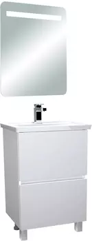 Мебель для ванной 1MarKa Aris 60Н напольная, белый глянец