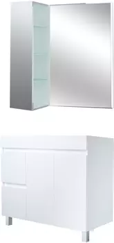 Мебель для ванной 1MarKa Cube 100Н с бельевой корзиной