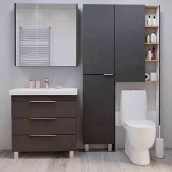 Мебель для ванной 1MarKa Gaula 60Н черная