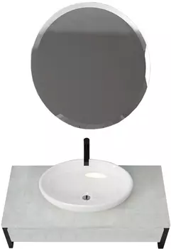 Мебель для ванной 1MarKa Grunge Loft 100 бетон светлый