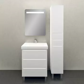 Мебель для ванной 1MarKa Кода 60Н белый глянец