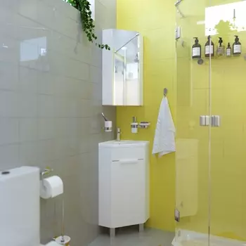 Мебель для ванной 1MarKa Penta 37x37 белый глянец