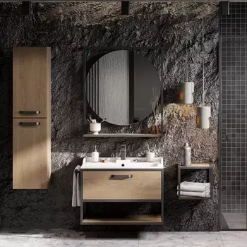 Мебель для ванной Акватон Лофт Фабрик 80 дуб кантри