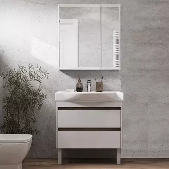 Мебель для ванной Акватон Нортон 65, подвесная, белый глянец