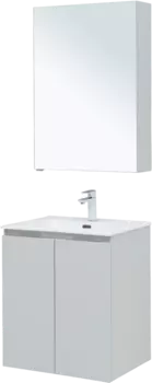 Мебель для ванной Aquanet Алвита 60 подвесная, серая