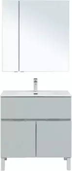 Мебель для ванной Aquanet Алвита 80 напольная, серая