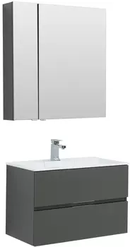 Мебель для ванной Aquanet Алвита 80 серый антрацит