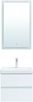 Мебель для ванной Aquanet Беркли 50 белая глянцевая
