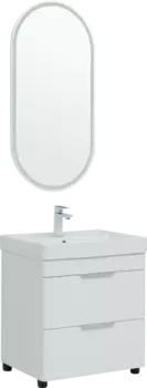 Мебель для ванной Aquanet Ирис new 50 напольная, 2 ящика