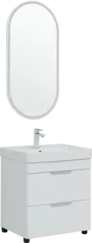 Мебель для ванной Aquanet Ирис new 60 напольная, 2 ящика