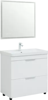 Мебель для ванной Aquanet Ирис new 80 напольная, 2 ящика