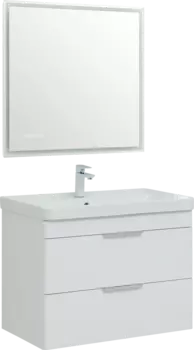 Мебель для ванной Aquanet Ирис new 80 подвесная, 2 ящика