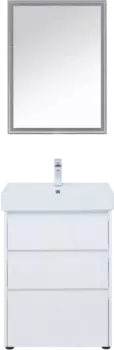 Мебель для ванной Aquanet Nova Lite 60 напольная, белая, 3 ящика