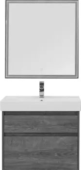 Мебель для ванной Aquanet Nova Lite 75 дуб рошелье, 2 ящика