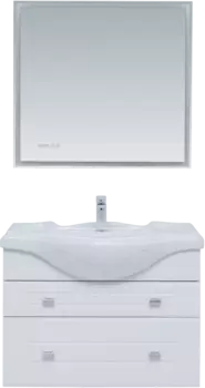 Мебель для ванной Aquanet Рондо 85 2 ящика