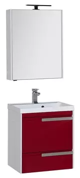 Мебель для ванной Aquanet Тиволи 60 бордо