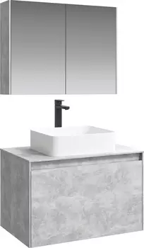 Мебель для ванной Aqwella 5 stars Mobi 80 бетон светлый