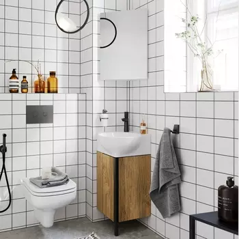 Мебель для ванной Aqwella Porto 45 угловая, дуб балтийский