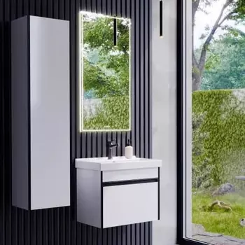 Мебель для ванной Aqwella Urban 50, подвесная, белая глянцевая