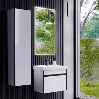 Мебель для ванной Aqwella Urban 60, подвесная, белая глянцевая