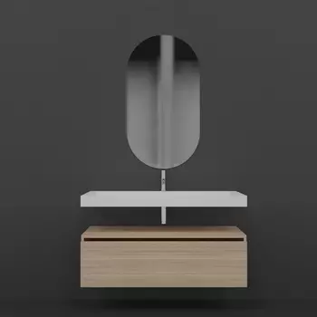 Мебель для ванной Armadi Art Flat 120 подвесная, light oak