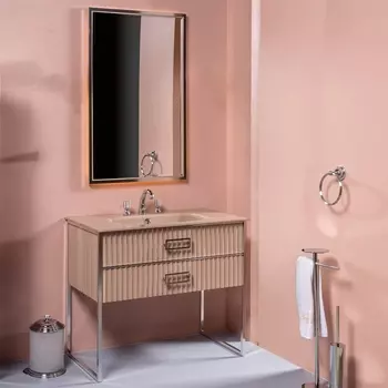 Мебель для ванной Armadi Art Monaco 100 капучино, хром