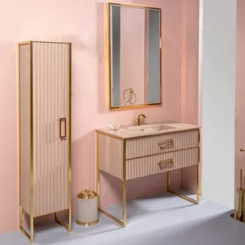 Мебель для ванной Armadi Art Monaco 100 капучино, золото