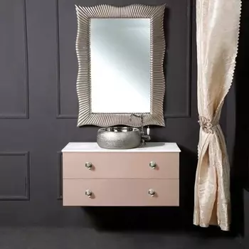 Мебель для ванной Armadi Art NeoArt 100 капучино с ручками Flora хром