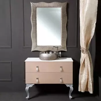 Мебель для ванной Armadi Art NeoArt 100 капучино с ручками Glaze хром, с ножками