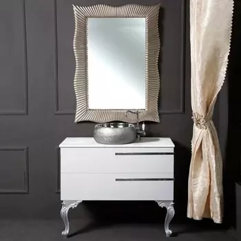 Мебель для ванной Armadi Art NeoArt 100 белая с ручками Luce хром, с ножками