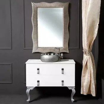 Мебель для ванной Armadi Art NeoArt 100 белая с ручками Glaze хром, с ножками