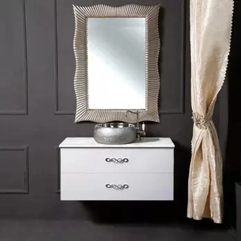 Мебель для ванной Armadi Art NeoArt 100 белая с ручками Wave хром