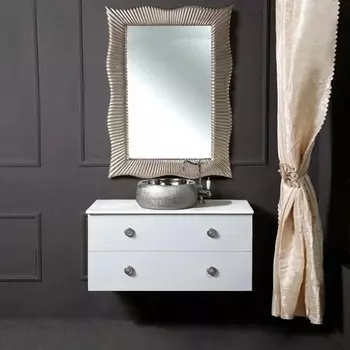 Мебель для ванной Armadi Art NeoArt 100 белая с ручками Satine хром