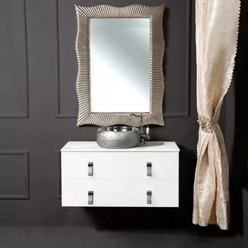 Мебель для ванной Armadi Art NeoArt 100 белая с ручками Glaze хром