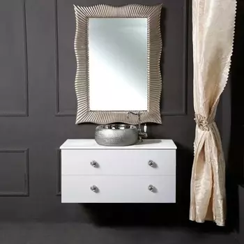 Мебель для ванной Armadi Art NeoArt 100 белая с ручками Flora хром