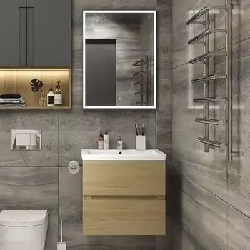 Мебель для ванной Art&Max Techno подвесная, 70, дуб мадейра янтарь