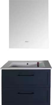 Мебель для ванной ASB-Mebel Белмонти 75 ясень браш, софт синий