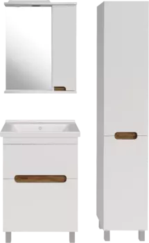 Мебель для ванной ASB-Mebel Вита 60 белый, дуб золотой