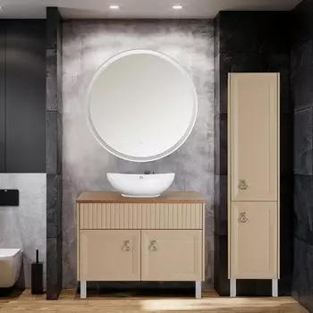 Мебель для ванной ASB-Woodline Риола 100 капучино