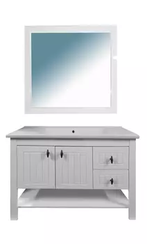 Мебель для ванной Azario Briston 100 белая CS00058283+CS00058454