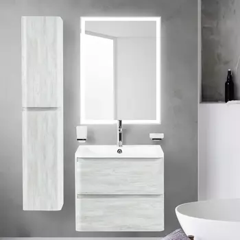 Мебель для ванной BelBagno Albano 60 подвесная, rovere vintage bianco
