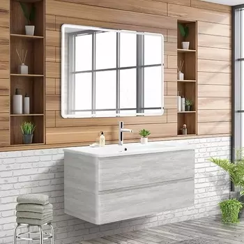 Мебель для ванной BelBagno Albano-Cer 105 подвесная, rovere vintage bianco